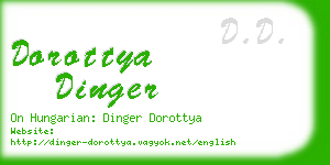 dorottya dinger business card